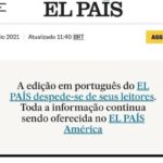 El País anuncia o fim da sua edição dedicada ao Brasil