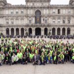 200 policías de España e Portugal percorren Galicia en moto