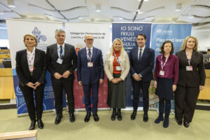Representantes de Eurocidade Chaves-Verín en evento sobre emergencias transfronterizas en Bruselas.