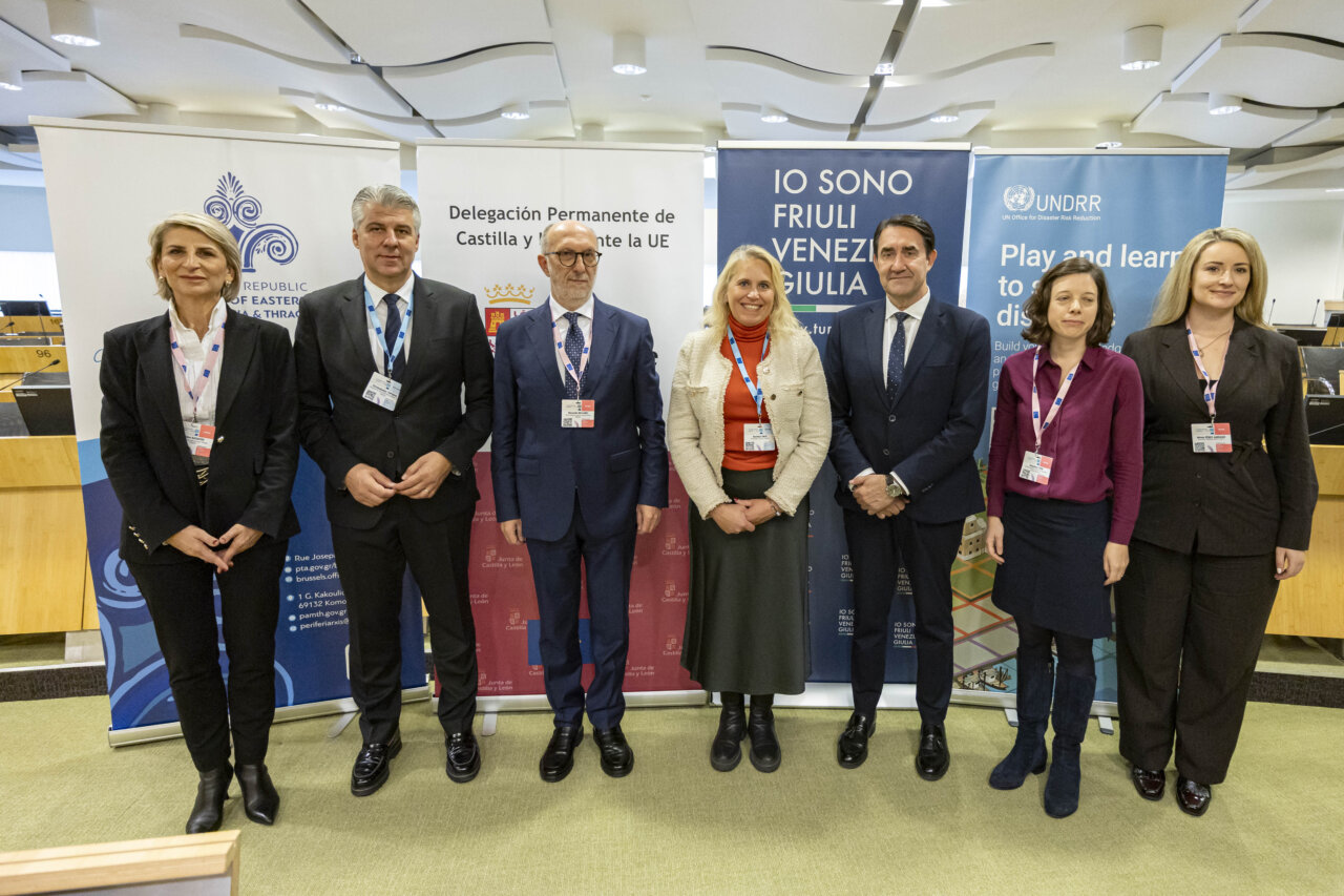 Representantes de Eurocidade Chaves-Verín en evento sobre emergencias transfronterizas en Bruselas.
