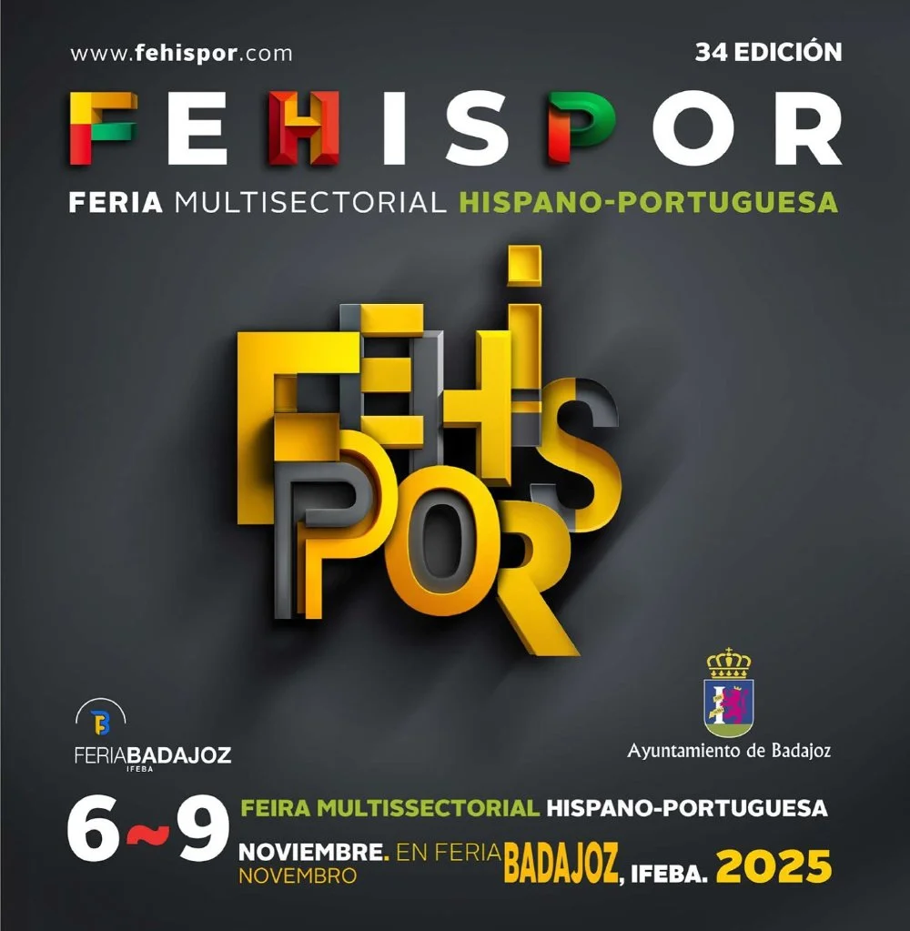 Cartel de la 34º Feria Multisectorial Hispano-Portuguesa en Badajoz