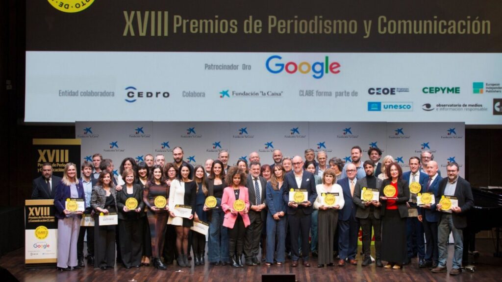 Ceremonia de entrega de los XVIII Premios de Periodismo y Comunicación CLABE