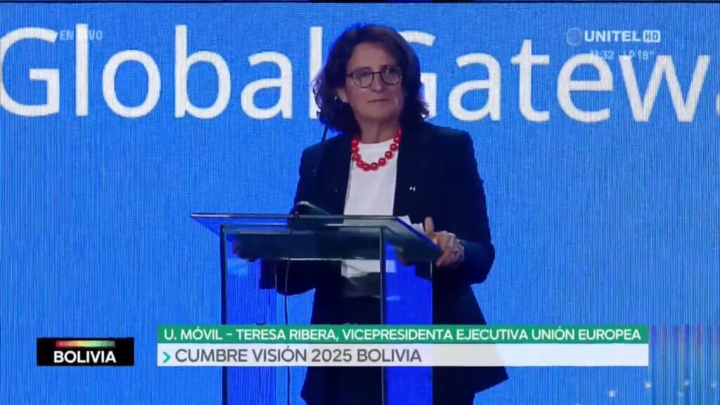 Teresa Ribera en la cumbre empresarial Visión Bolivia 2025