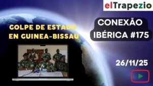 Imagen de la transmisión sobre el golpe de estado en Guinea-Bissau