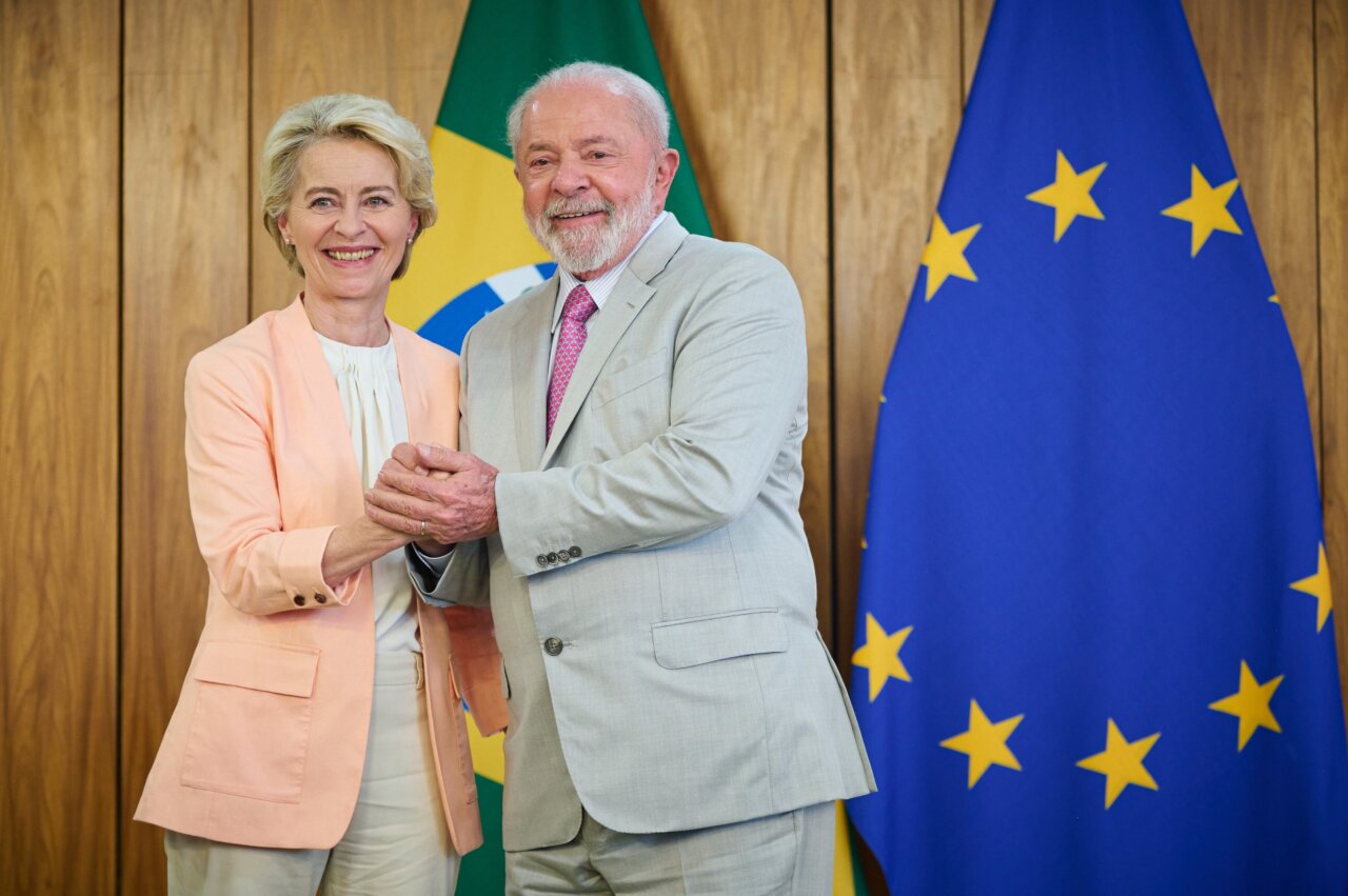 Ursula von der Leyen y Lula da Silva en un encuentro en Brasil