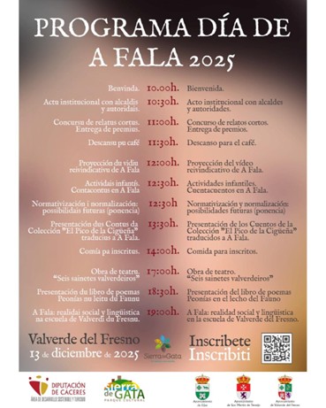 Programa del Día de A Fala 2025 en Valverde del Fresno