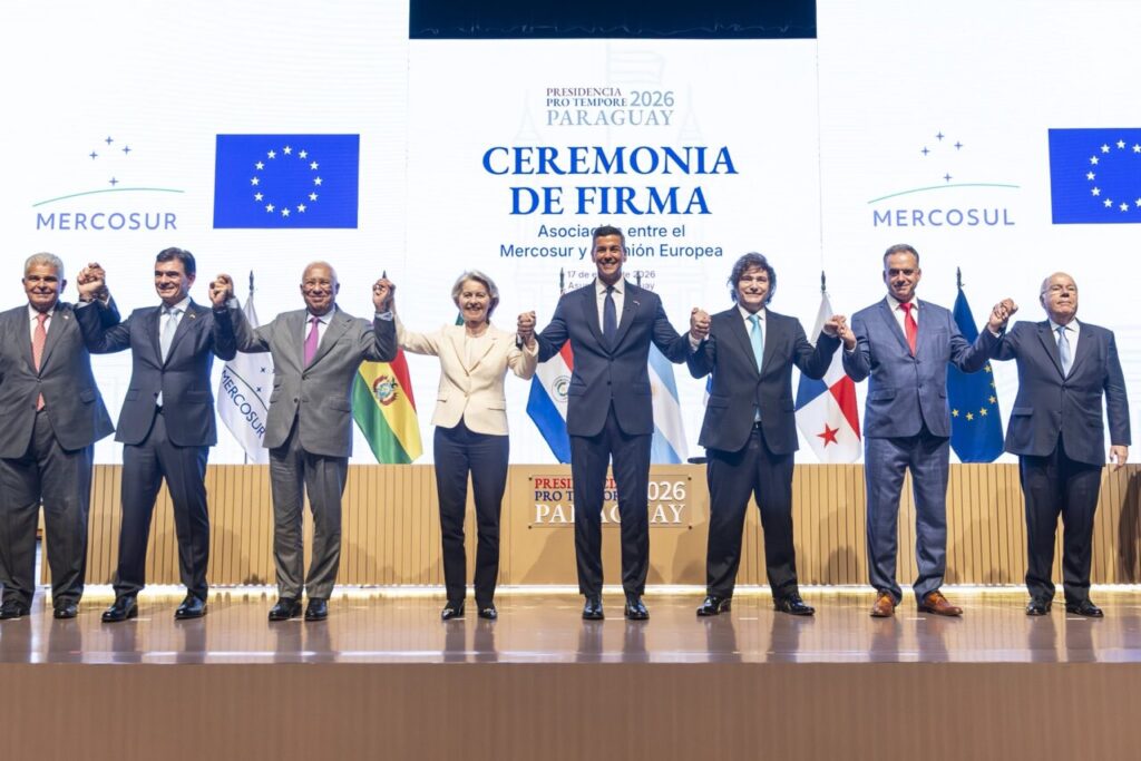 Ceremonia de firma del acuerdo entre Mercosur y la Unión Europea en Paraguay