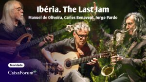 Músicos Manuel de Oliveira, Carles Benavent y Jorge Pardo en concierto