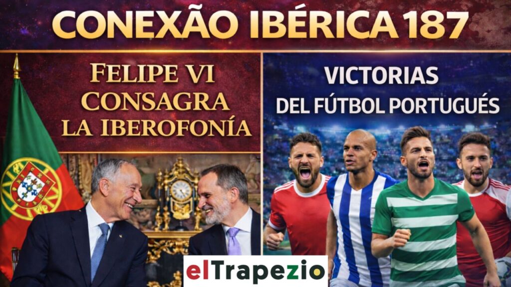 Felipe VI y otros en evento sobre la iberofonía y fútbol portugués