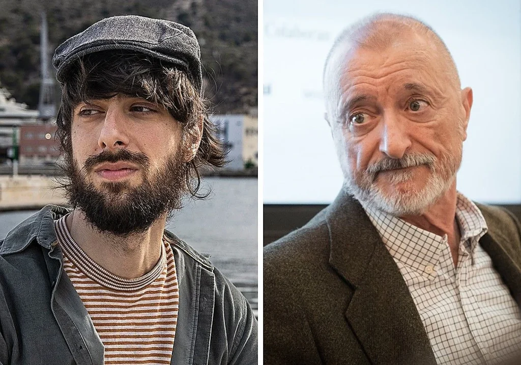 David Uclés y Arturo Pérez-Reverte en un evento cultural