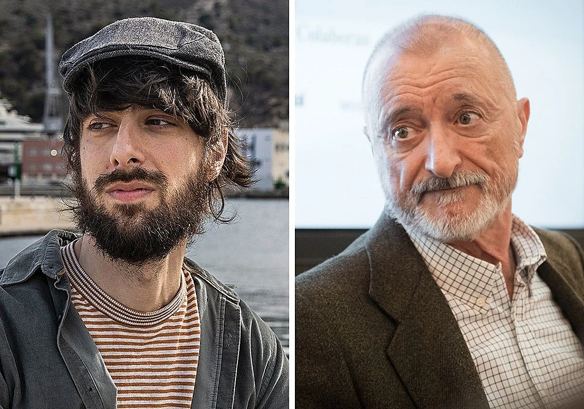 David Uclés y Arturo Pérez-Reverte en un evento cultural