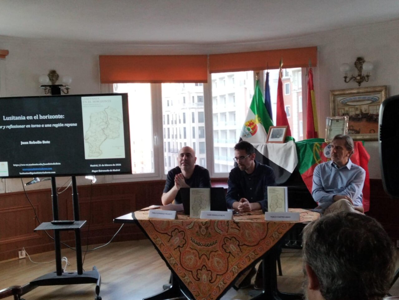 Presentación del libro Lusitania en el horizonte por Juan Rebollo Bote en Madrid