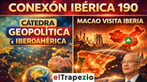 Imagen promocional de Conexión Ibérica 190 con mapas y texto