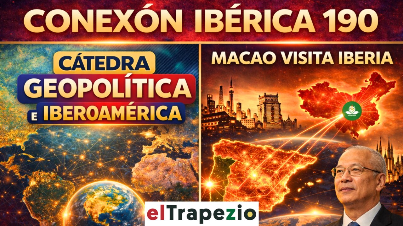 Imagen promocional de Conexión Ibérica 190 con mapas y texto