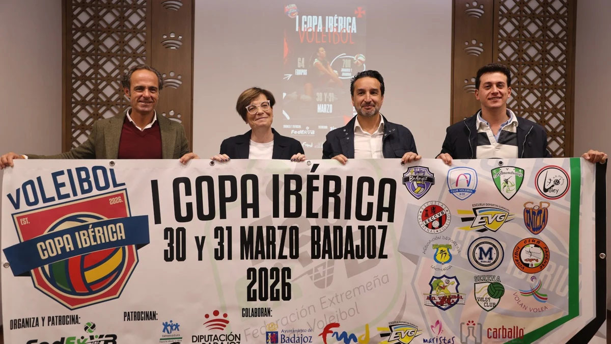 Presentación de la I Copa Ibérica de Voleibol en Badajoz y Elvas