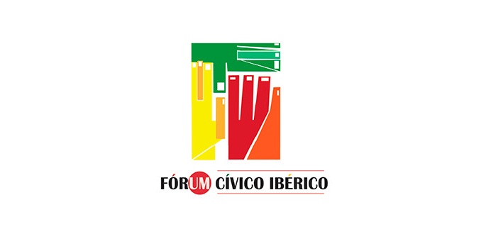 Logotipo del Fórum Cívico Ibérico con colores vibrantes