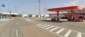 Gasolinera Cepsa en la frontera entre Portugal y España