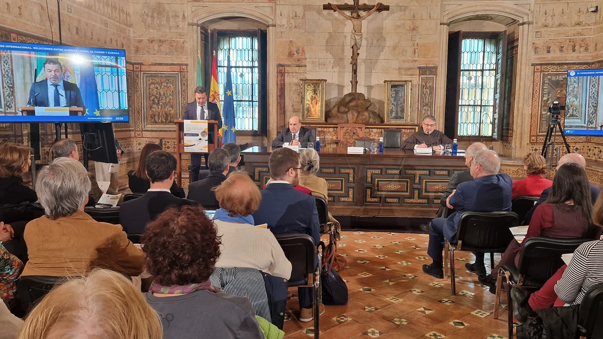 Inauguración del IX Congreso Internacional sobre América Latina y Europa en el Monasterio de Guadalupe