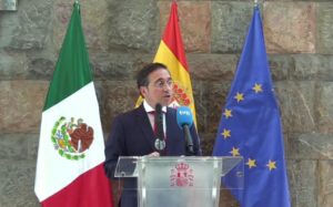 José Manuel Albares hablando sobre diplomacia en México
