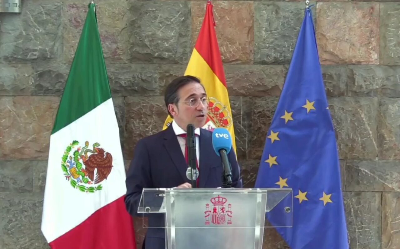 José Manuel Albares hablando sobre diplomacia en México
