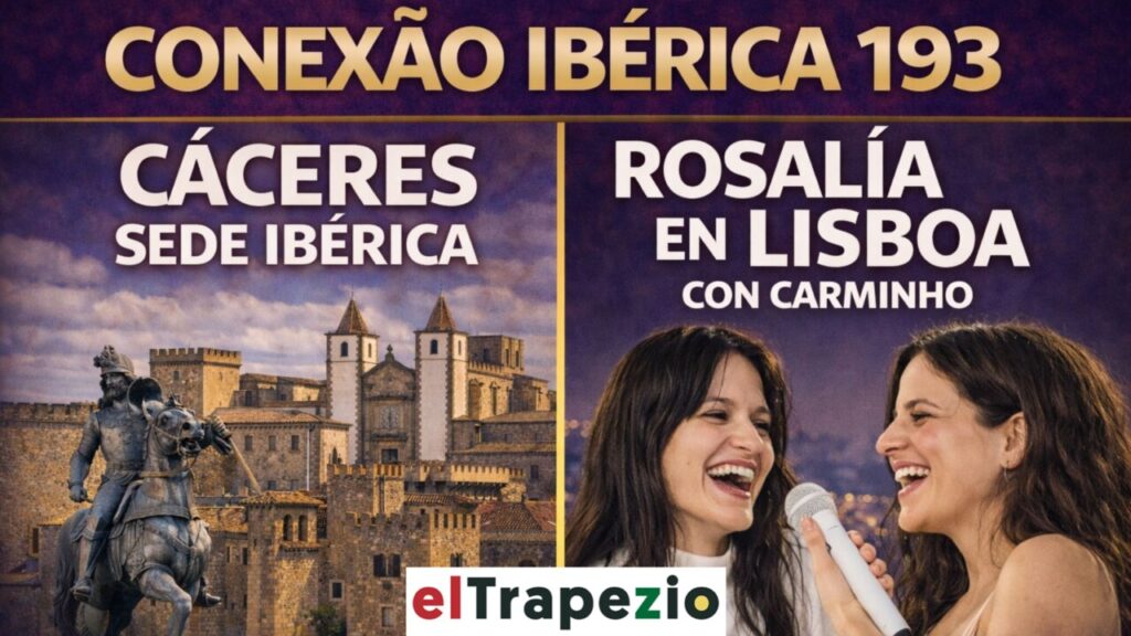 Cartel del programa Conexión Ibérica 193 con Cáceres y Rosalía