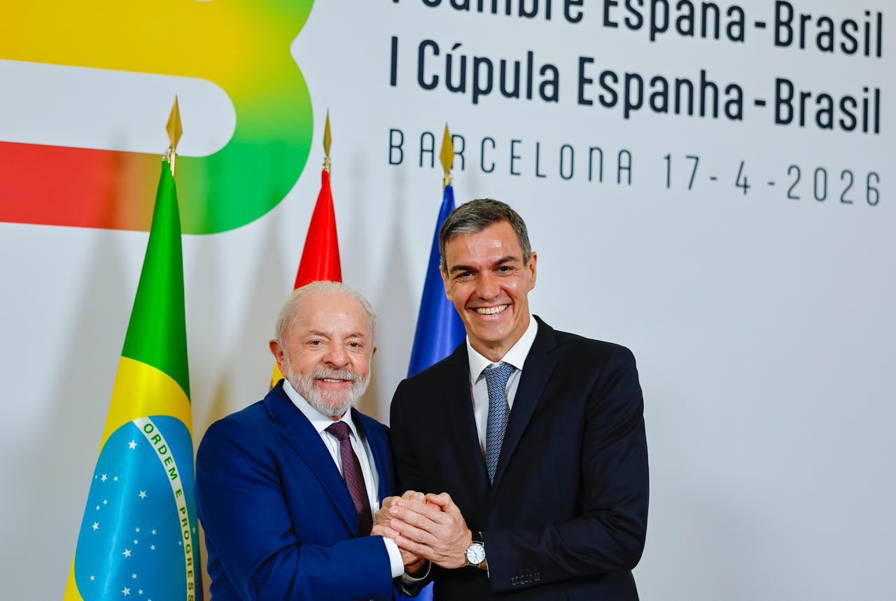 Pedro Sánchez y Lula da Silva en la Cumbre España-Brasil en Barcelona