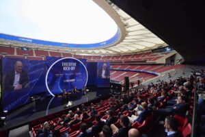 Panel de discusión en el estadio Metropolitano sobre el Mundial 2030