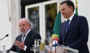 Lula da Silva y António José Seguro en conferencia de prensa en Lisboa