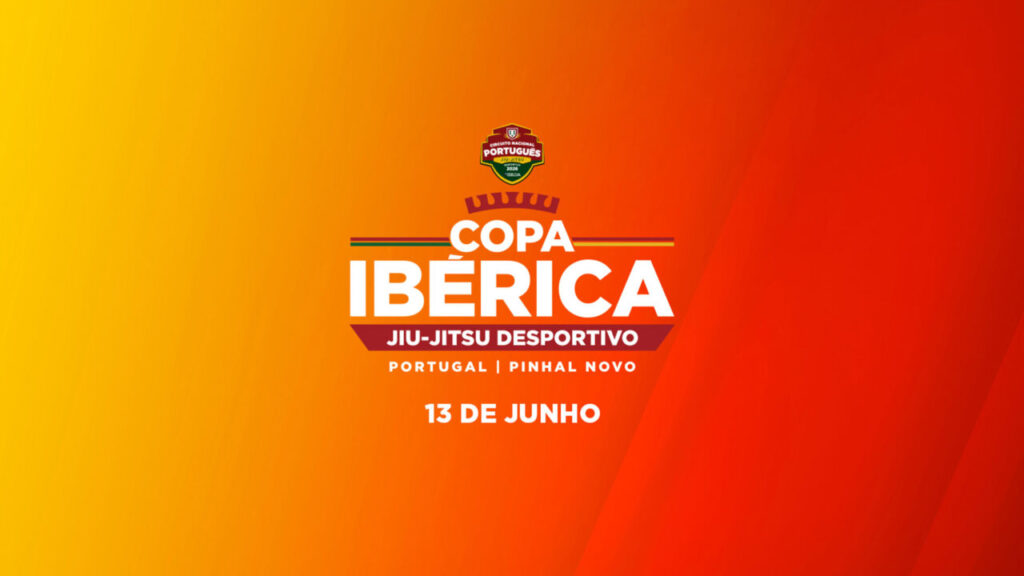 Cartel de la Copa Ibérica de Jiu-Jitsu en Pinhal Novo, Portugal.