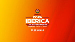 Cartel de la Copa Ibérica de Jiu-Jitsu en Pinhal Novo, Portugal.