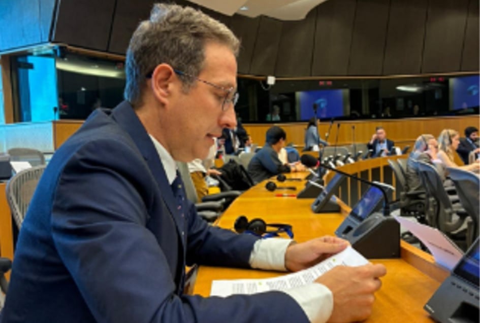 Domènec Ruiz Devesa en la audiencia del Parlamento Europeo