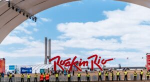 Vigilantes de seguridad en el festival Rock in Rio Lisboa 2026