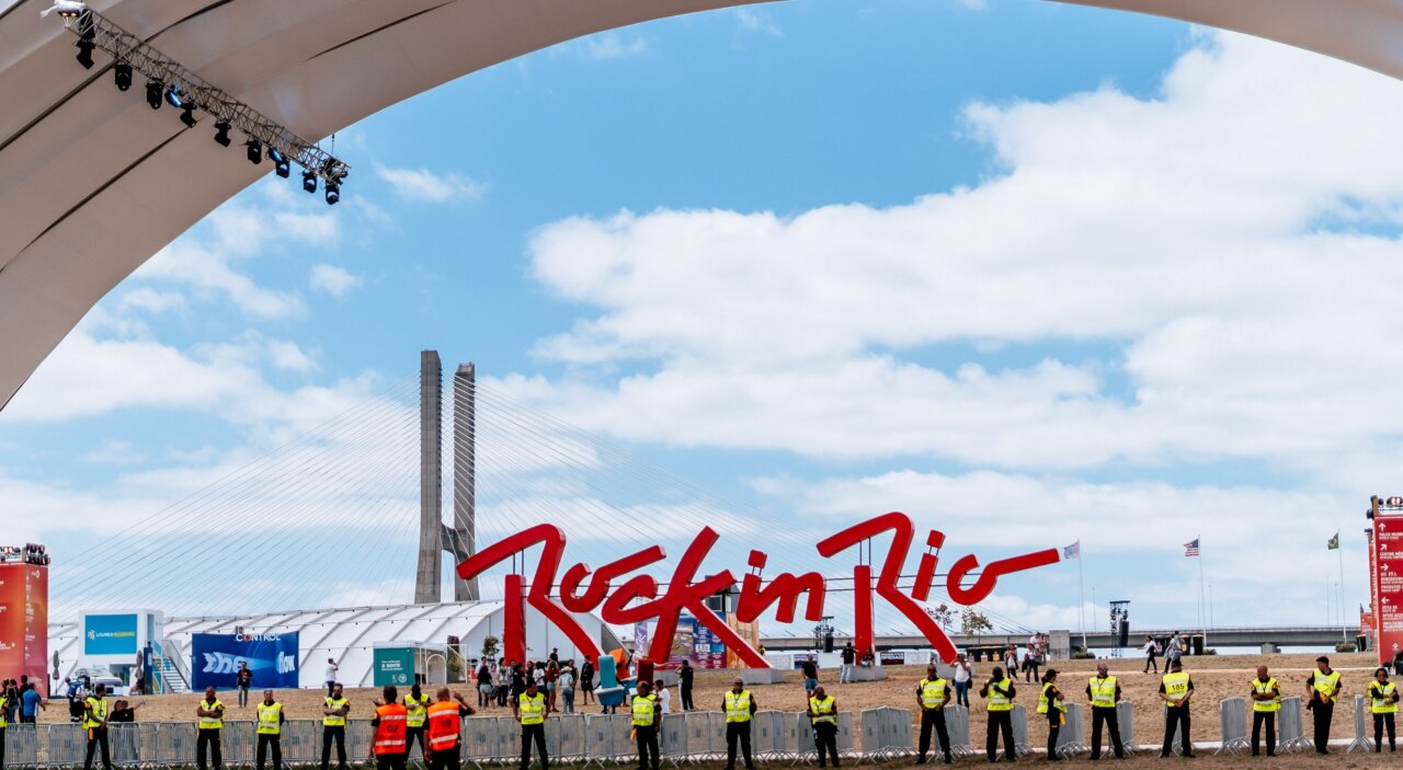 Vigilantes de seguridad en el festival Rock in Rio Lisboa 2026