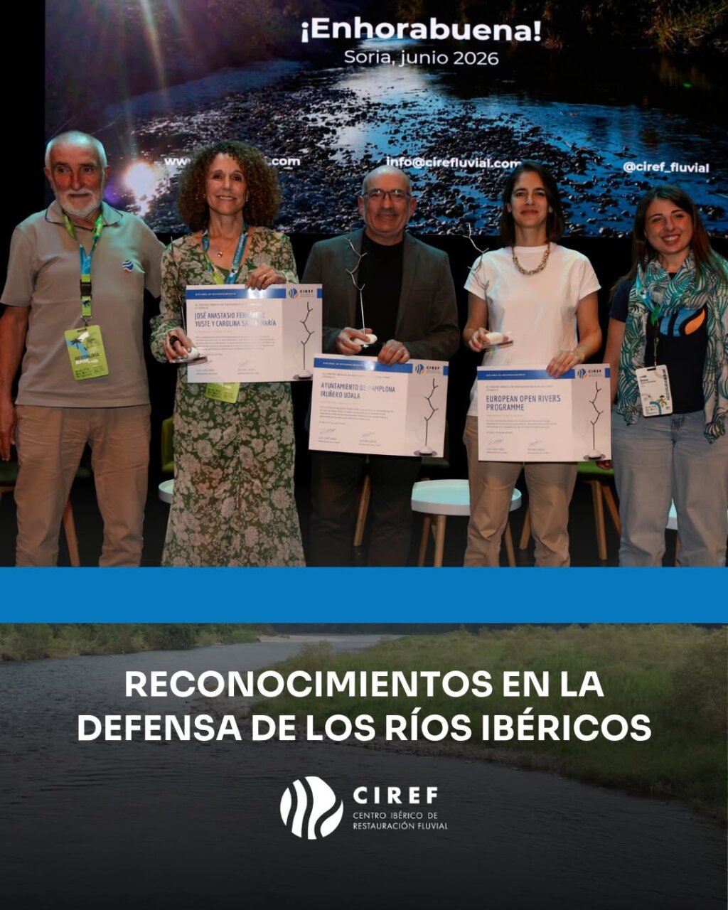 Ceremonia de entrega de premios del CIREF en Soria, junio 2026.