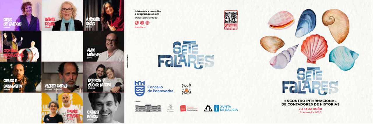 Cartel del encuentro internacional de contadores de historias en Pontevedra