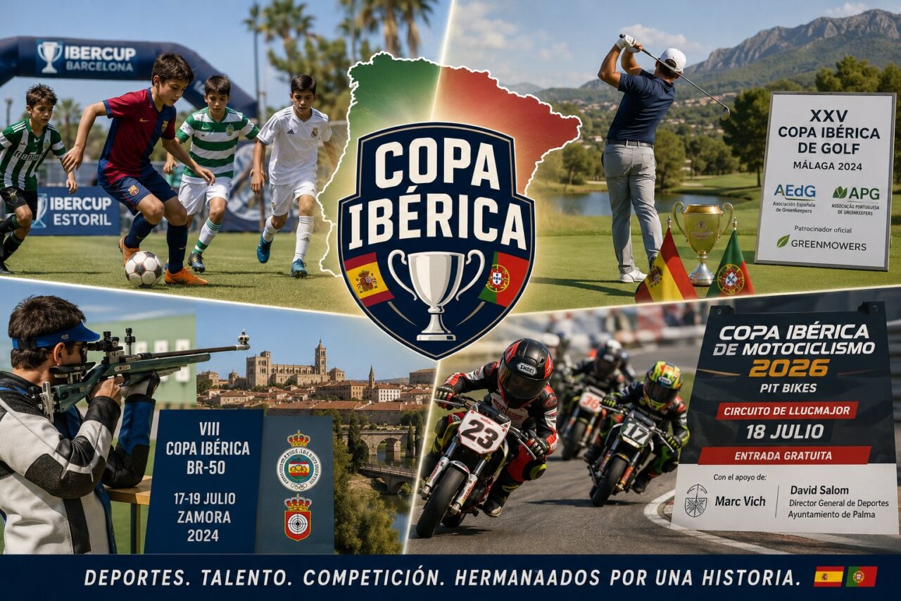 Jugadores de fútbol en la IberCup Barcelona y eventos deportivos de la Copa Ibérica