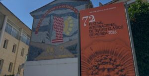 Cartel del Festival Internacional de Teatro Clásico de Mérida en Lisboa