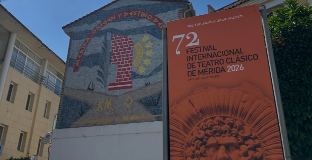 Cartel del Festival Internacional de Teatro Clásico de Mérida en Lisboa