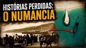 Imagen del naufragio del Numancia en Sesimbra con fondo marino