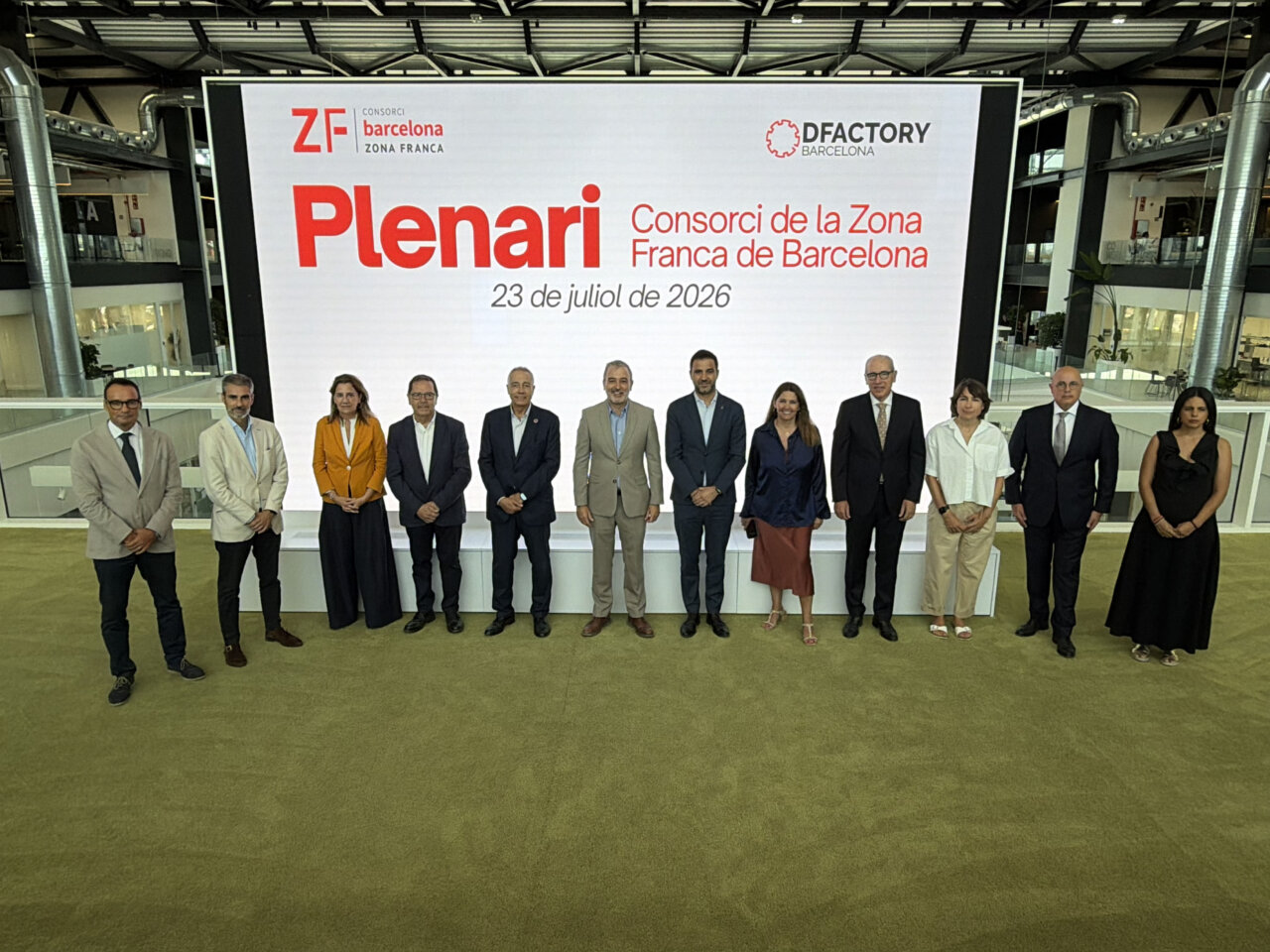 Reunión del Pleno del Consorci de la Zona Franca de Barcelona en DFactory