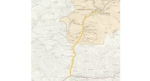 Mapa del tranvía transfronterizo entre Andorra y Cataluña