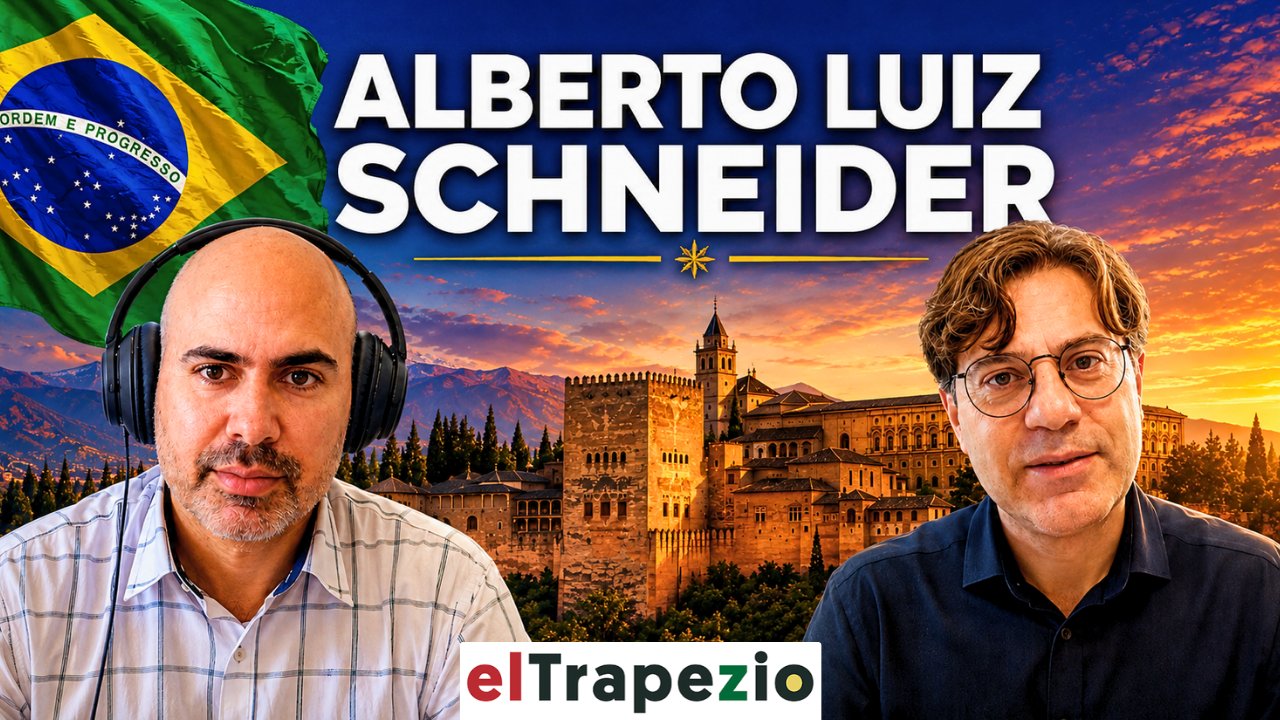Entrevista a Alberto Luis Schneider con fondo de paisaje