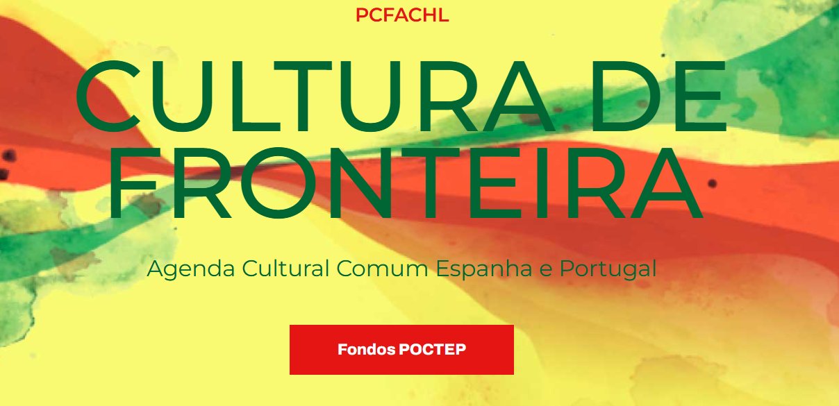 Cartel de la agenda cultural entre España y Portugal