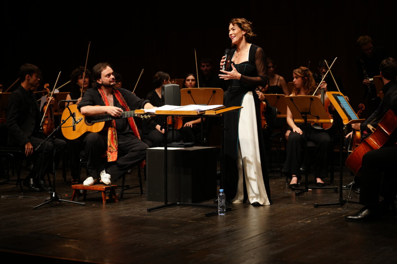 Artistas en el escenario durante el festival Escena Escorial