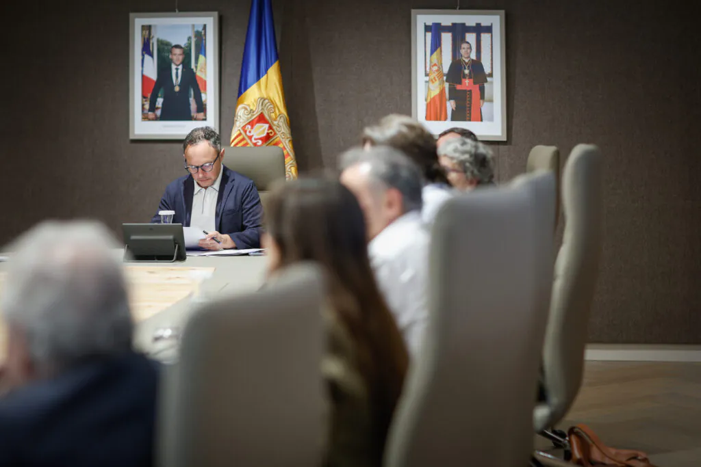 Reunión para la firma del acuerdo entre Andorra y la Unión Europea en Bruselas.