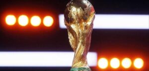 Trofeo de la Copa Mundial de la FIFA en un evento