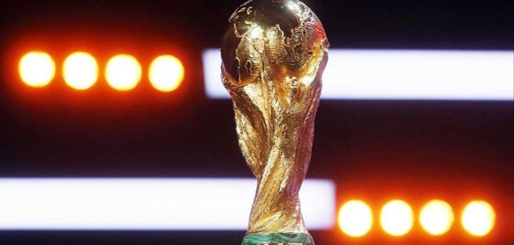 Trofeo de la Copa Mundial de la FIFA en un evento