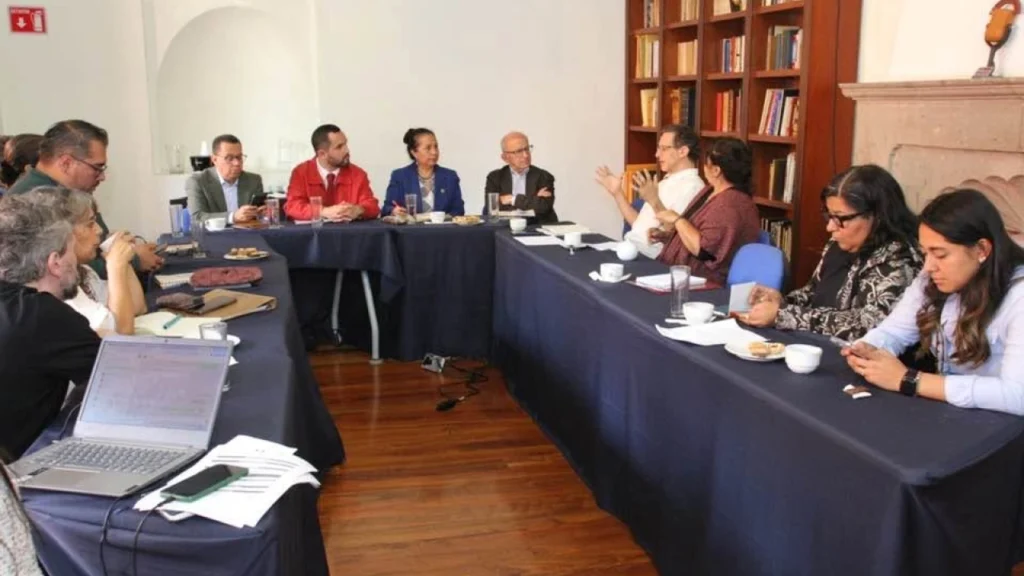Reunión de representantes de la Secretaría de Cultura de México y SEGIB.