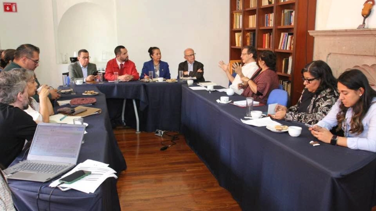 Reunión de representantes de la Secretaría de Cultura de México y SEGIB.